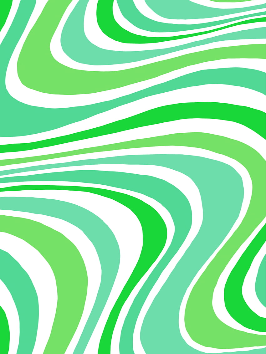 Wavy Green Hippie Cute patterns Art [] for your , Mobile & Tablet. Explore Groovy Background. Groovy , Art Green HD phone wallpaper
