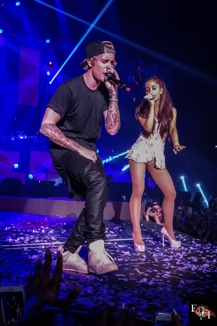 Ariana Grande: Performing with Justin Bieber -10 – Full Size, Justin Bieber Concert HD phone wallpaper