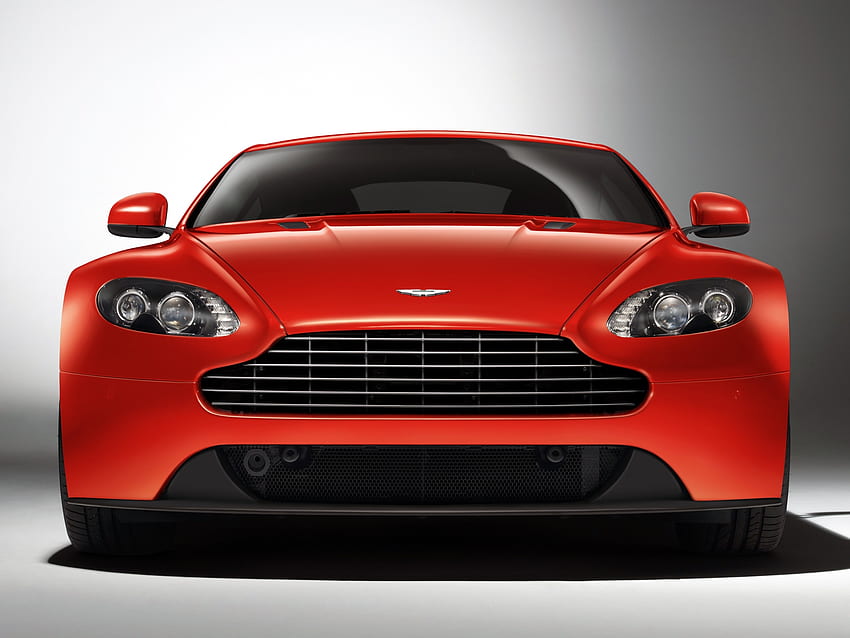 อัตโนมัติ Aston Martin รถยนต์ มุมมองด้านหน้า V8 Vantage 2012 วอลล์เปเปอร์ HD