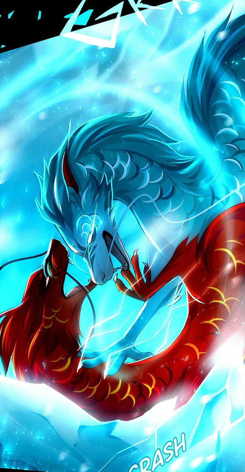 Webtoon Subzero, дракон, битка HD тапет за телефон
