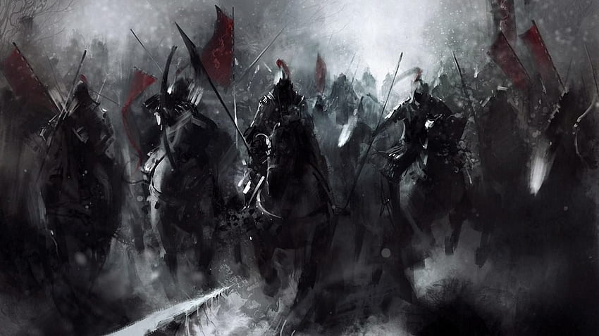 Dark Fantasy Horsemen HD wallpaper