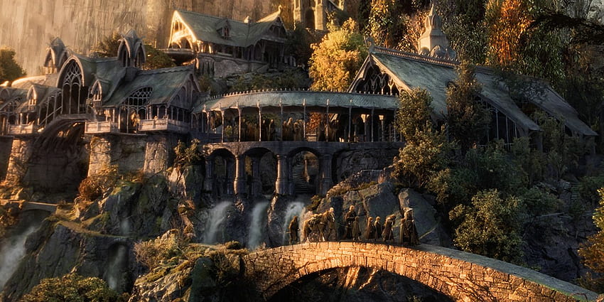 Der Herr der Ringe und der Hobbit erklärt, Herr der Ringe Bruchtal HD-Hintergrundbild
