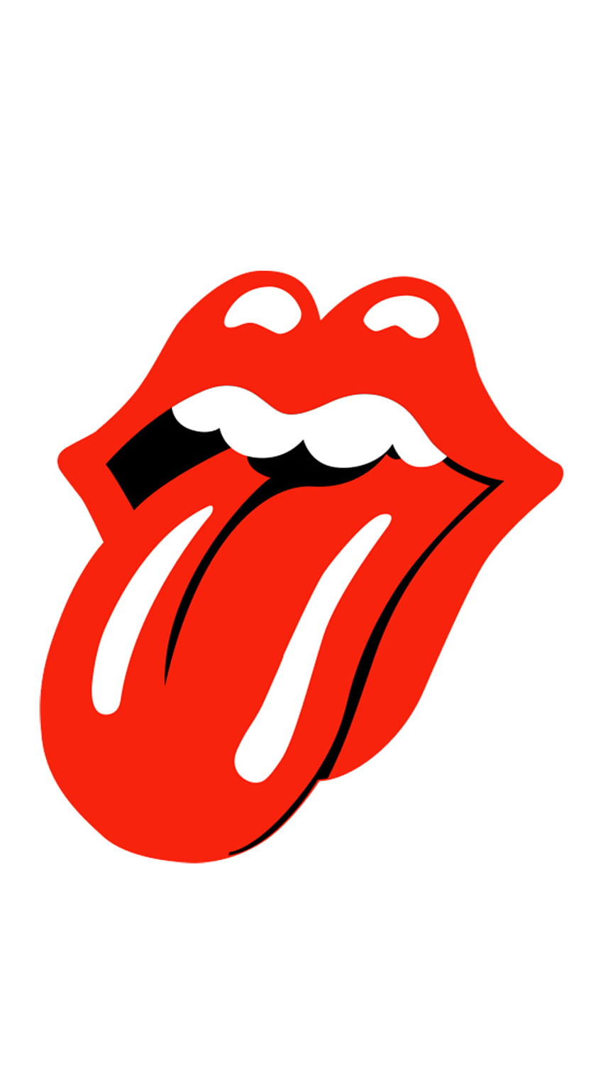 Los Rolling Stones, rojo, blanco fondo de pantalla del teléfono