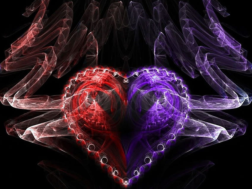 Red purple heart  Heart  Purple love Purple heart HD wallpaper  Pxfuel