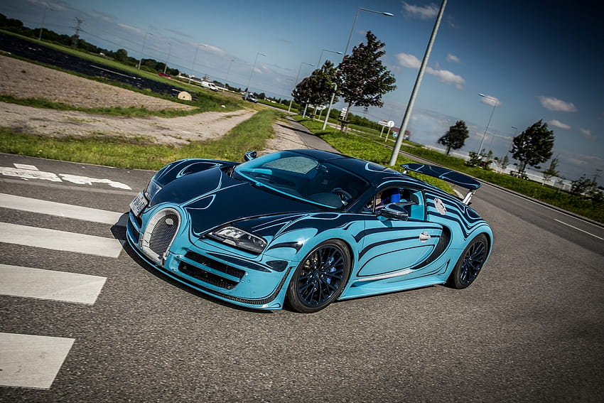กีฬา, Bugatti, รถยนต์, Supercar, Veyron, Super, Saphir Bleu วอลล์เปเปอร์ HD