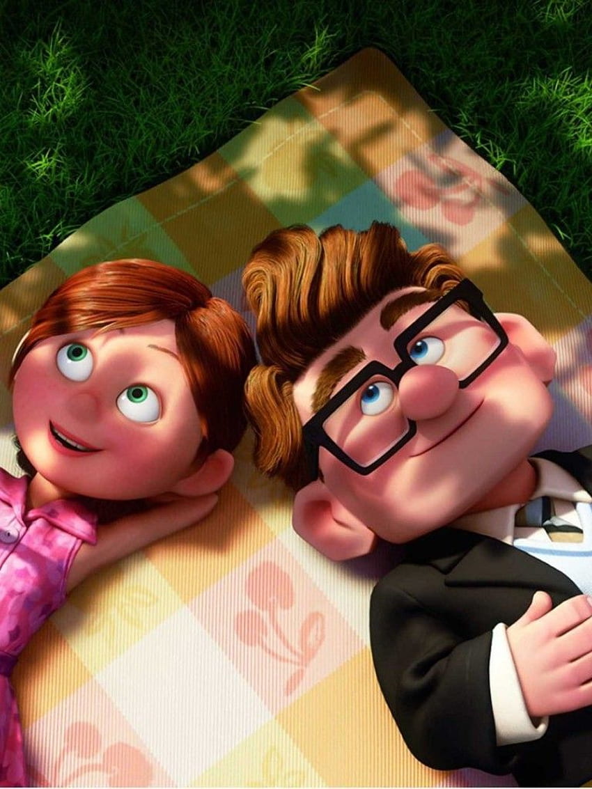 Love pixar up movie óculos animação rosa Papel de parede de celular HD