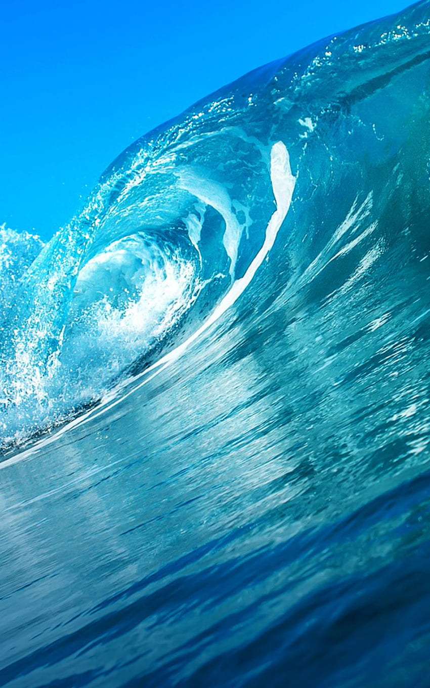 Ocean, Blue Sea, Sea Waves , , Samsung Galaxy Note GT N7000, Meizu MX 2, 800 X 1280 Waves HD phone wallpaper