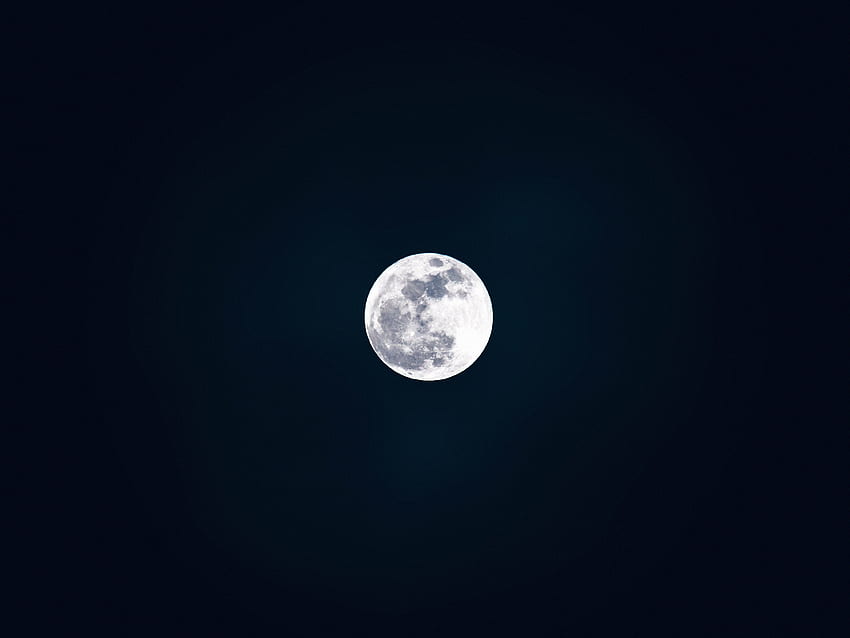 Bright, full-moon, night HD wallpaper