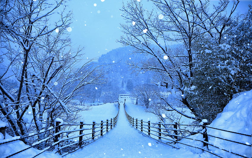Winterstraßen von Japan Auflösung, Hintergrund und Februar Winter HD-Hintergrundbild
