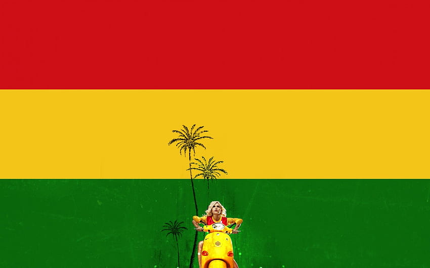 Rasta Gwen, vespa, rastafarian, girl, gwen stefani HD wallpaper