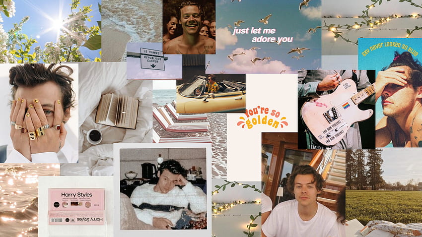 P Free Download Sara Carrolli On Collages Cute Laptop Imac Harry Styles Collage Hd