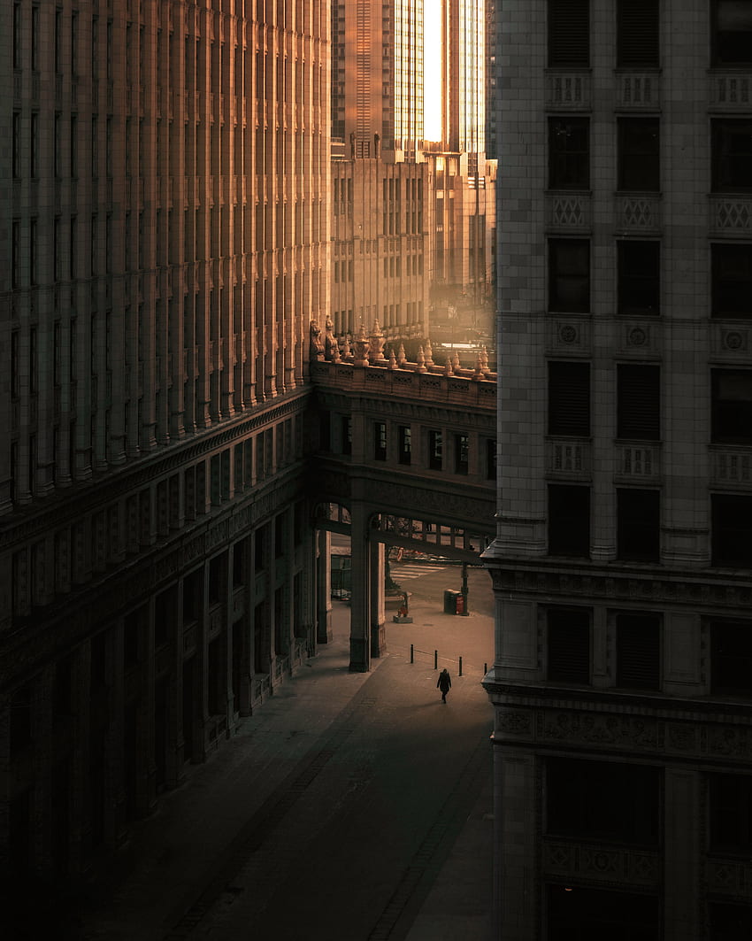 Architecture, City, Building, Silhouette, , , Lane HD phone wallpaper