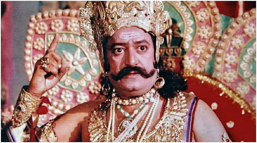 Ramayans Ravan, Schauspieler Arvind Trivedi, stirbt im Alter von 82 Jahren an einem Herzinfarkt, Arun Govil HD-Hintergrundbild