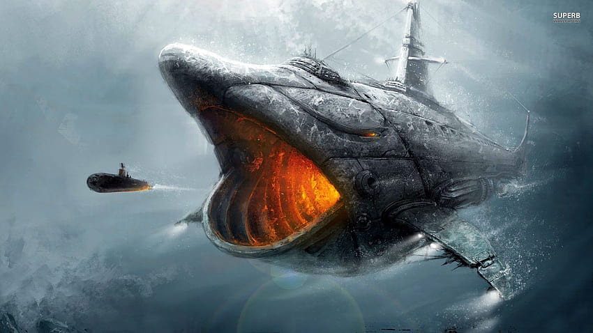 Nautilus submarine. .uk, Dieselpunk HD wallpaper