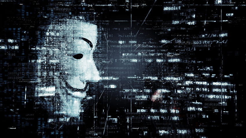 Anonymous Hacker Mask HD wallpaper