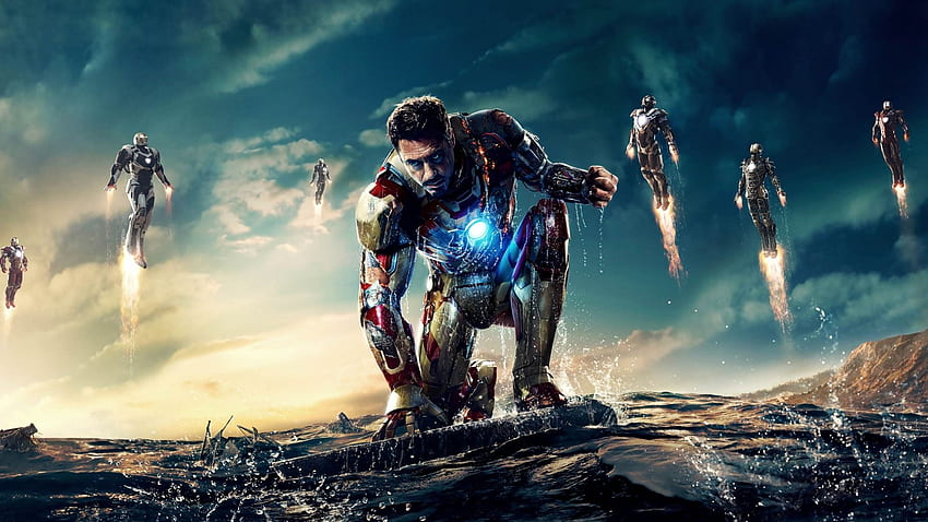 di Iron Man con 3 film completi Sfondo HD