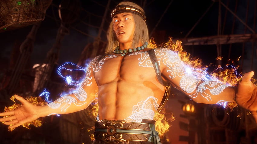 Fire God Liu Kang, Mortal Kombat 11 Liu Kang HD wallpaper