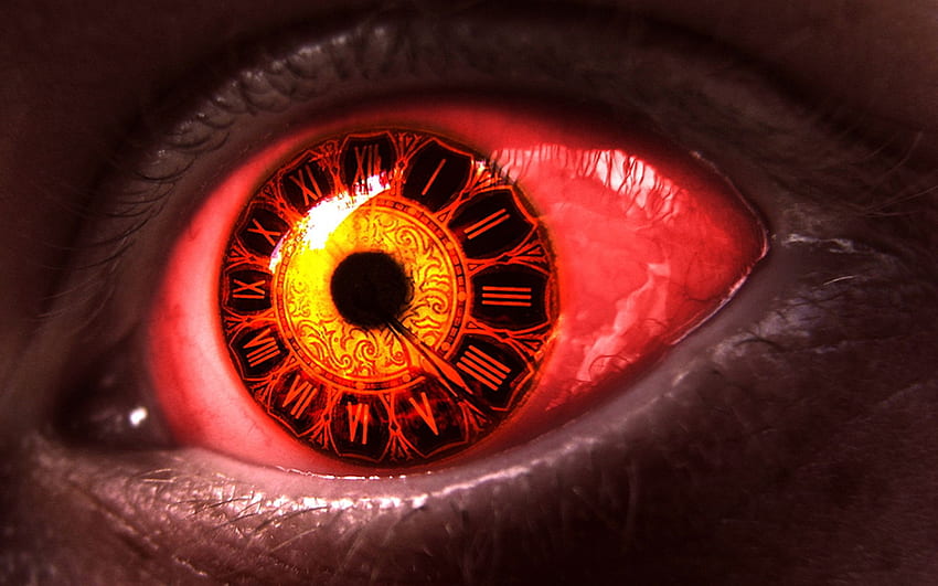 Oeil d'horloge, horloge d'anime Fond d'écran HD