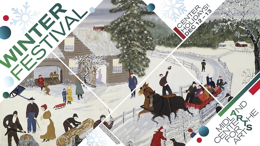 New Winter Festival coming to Midland Center for the Arts, Norman Rockwell Winter HD wallpaper