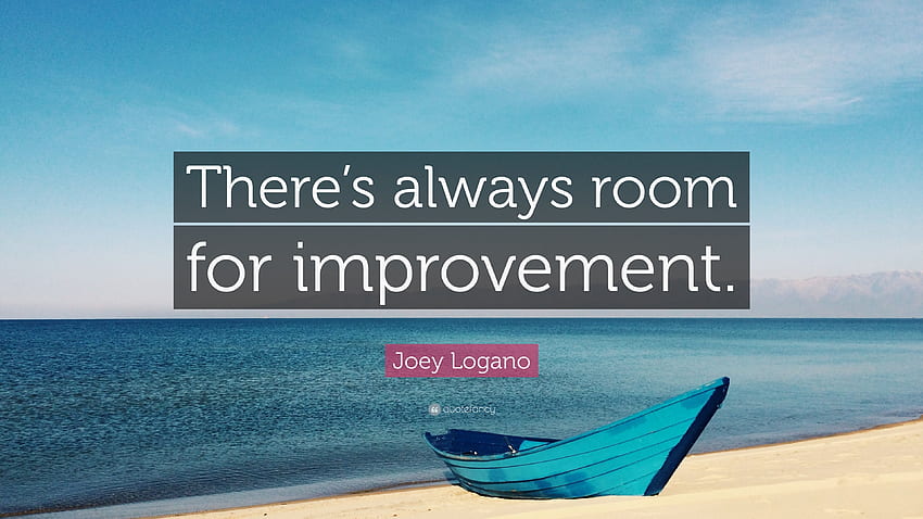 Joey Logano Quote: “There's always room for improvement.” HD wallpaper