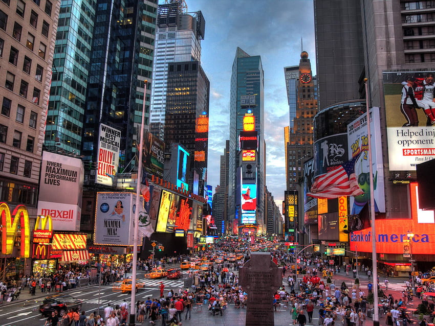 The most popular city in new york city and fully nyc, City Street View HD wallpaper