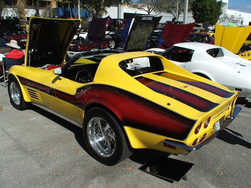 Eine 1970er Corvette, Atuo Show, Custom Cars, Autos, Corvette HD-Hintergrundbild