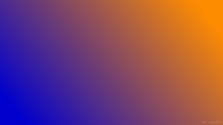 линеен оранжев градиент син тъмно оранжев средно син HD тапет