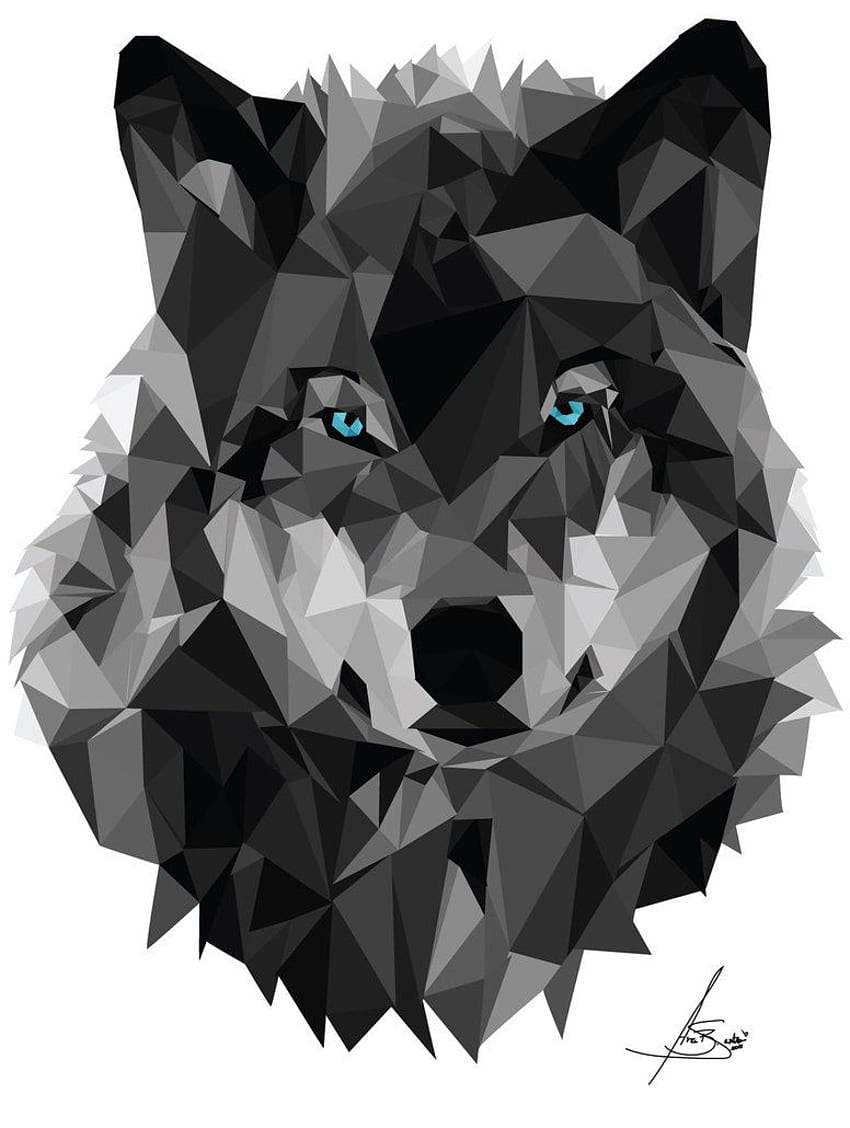Geometric animal wolf HD wallpapers | Pxfuel