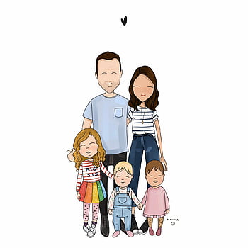 group of cute family members characters vector illustration design Stock  Vector Image & Art - Alamy