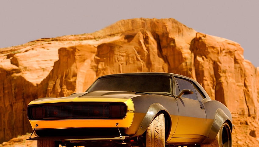 Chevrolet Camaro Ss, Yellow, Front View, Classic, Cars, Cool Old Camaro HD wallpaper