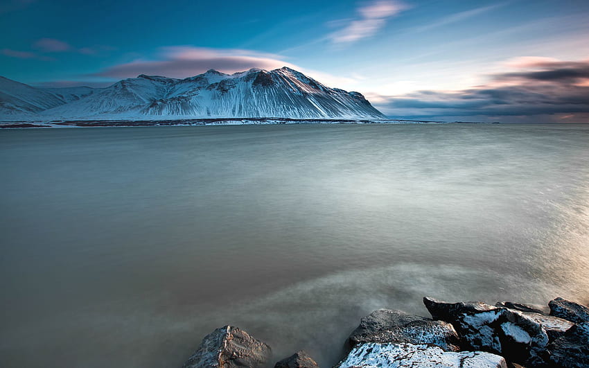 Природа, Камъни, Планини, Студ, Исландия HD тапет