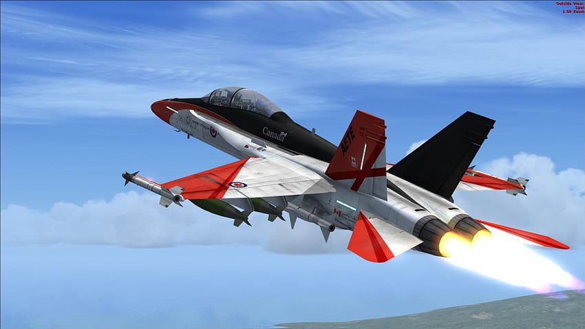 F-18D, wojsko, siła, skrzydło, powietrze, samolot, siła ognia Tapeta HD