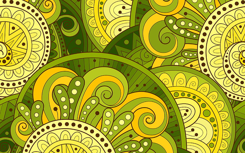 green paisley background, , paisley patterns, floral patterns, background with flowers, retro paisley patterns, retro floral background for with resolution . High Quality HD wallpaper