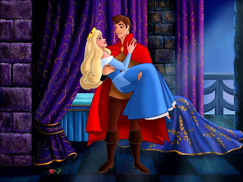Beautiful Sleeping Beauty with Prince Phillip for Android - Cartoons HD wallpaper