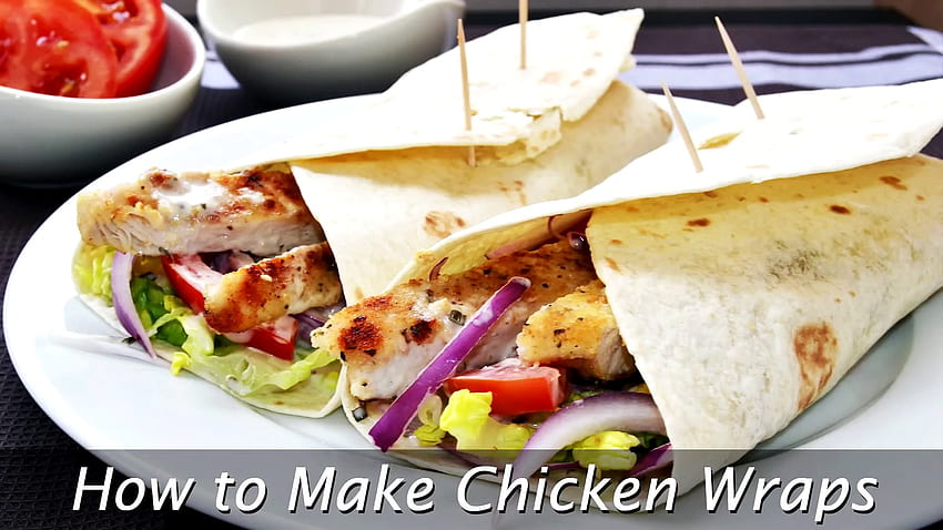 How to Make Chicken Wraps - Easy Chicken Wrap Recipe HD wallpaper