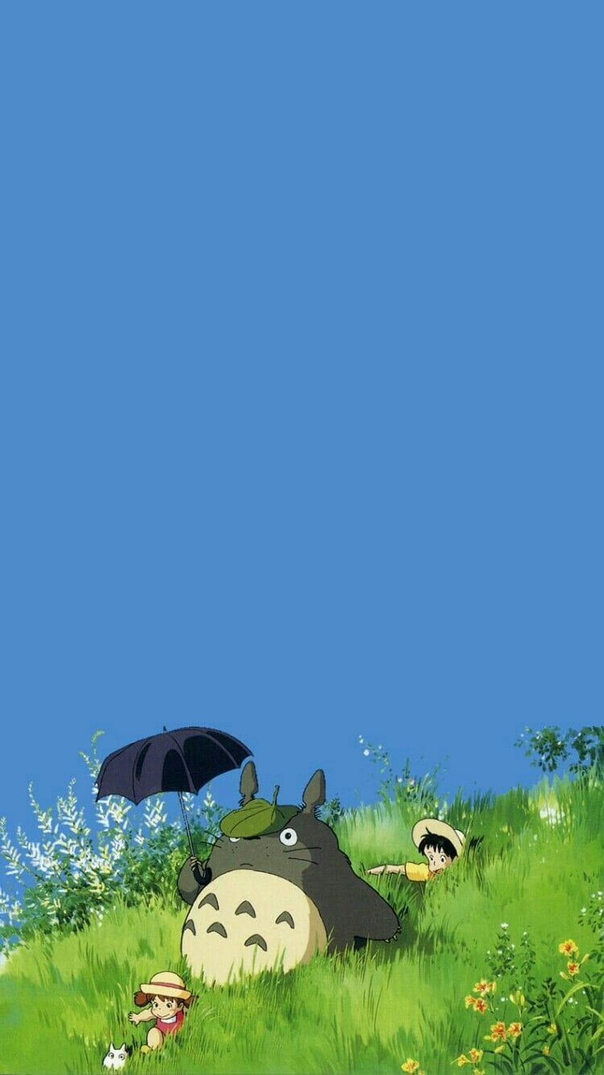 PAPERS.co | Android wallpaper | au59-totoro-forest-anime -cute-illustration-art