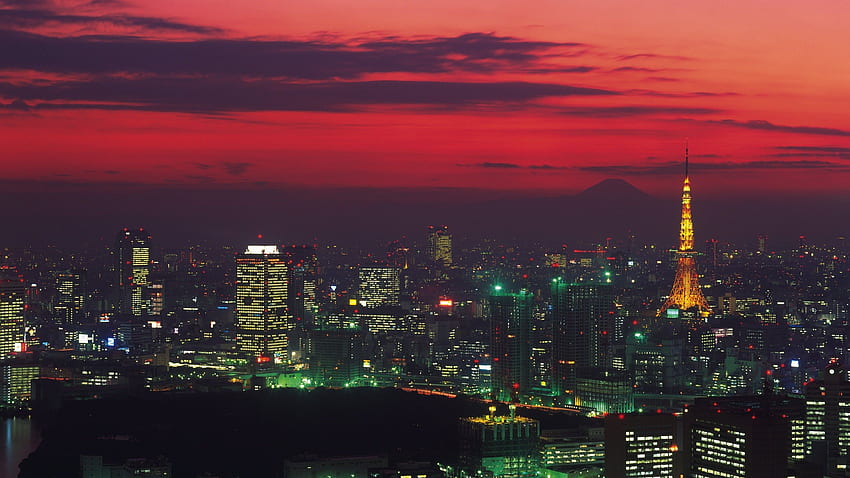Tokyo Tower, Nightscape, Tokyo, Japan, , World HD wallpaper