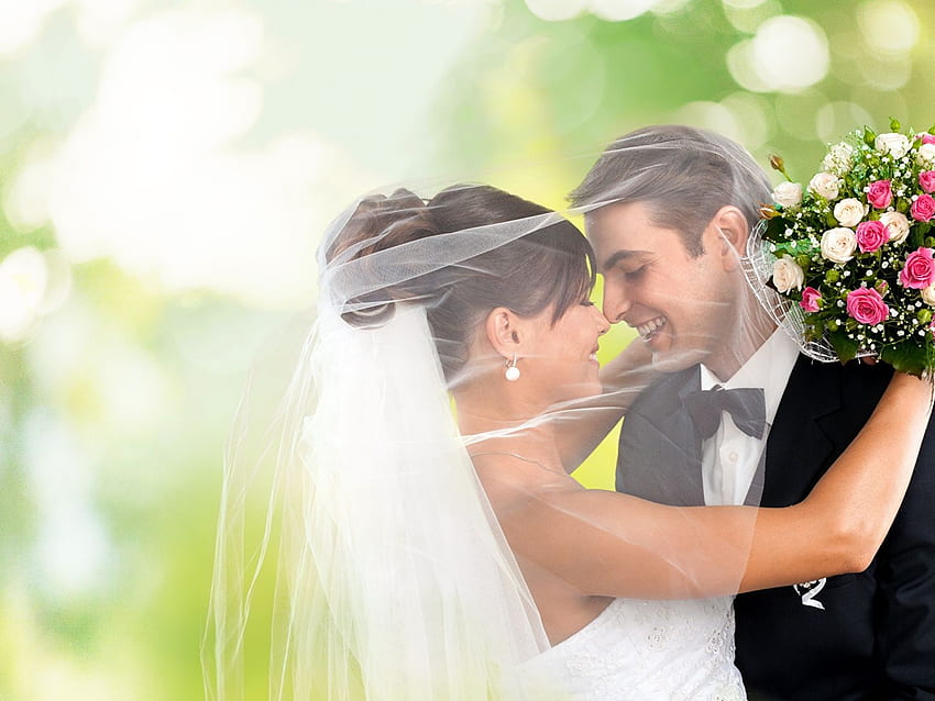grooms brides Wedding Couples in love Smile, Christian Marriage HD wallpaper