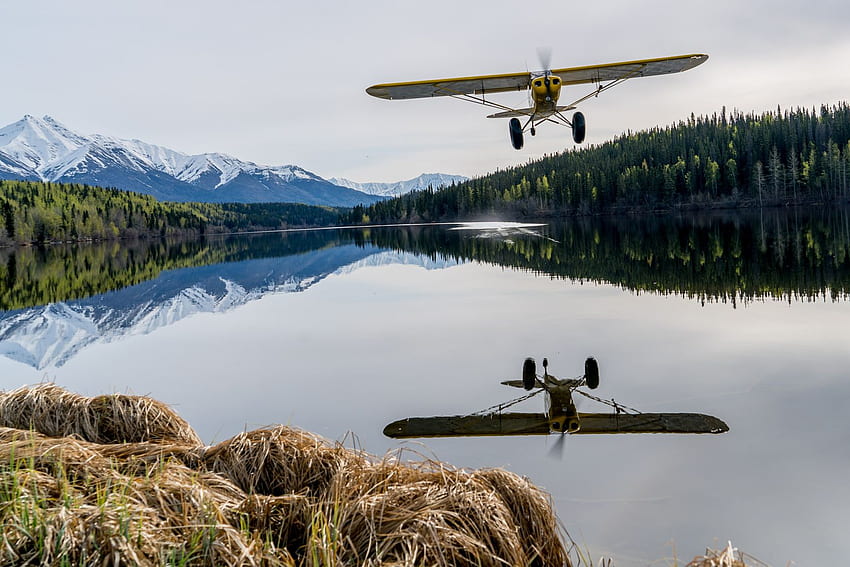 Alaska-Bush-Flugzeug-Flug Sarfaris. Ultima Thule Flugzeuge HD-Hintergrundbild