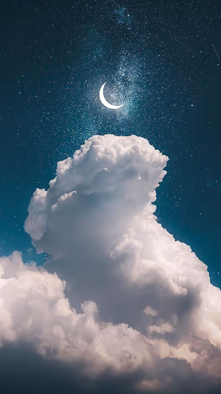 crescent moon iPhone HD phone wallpaper