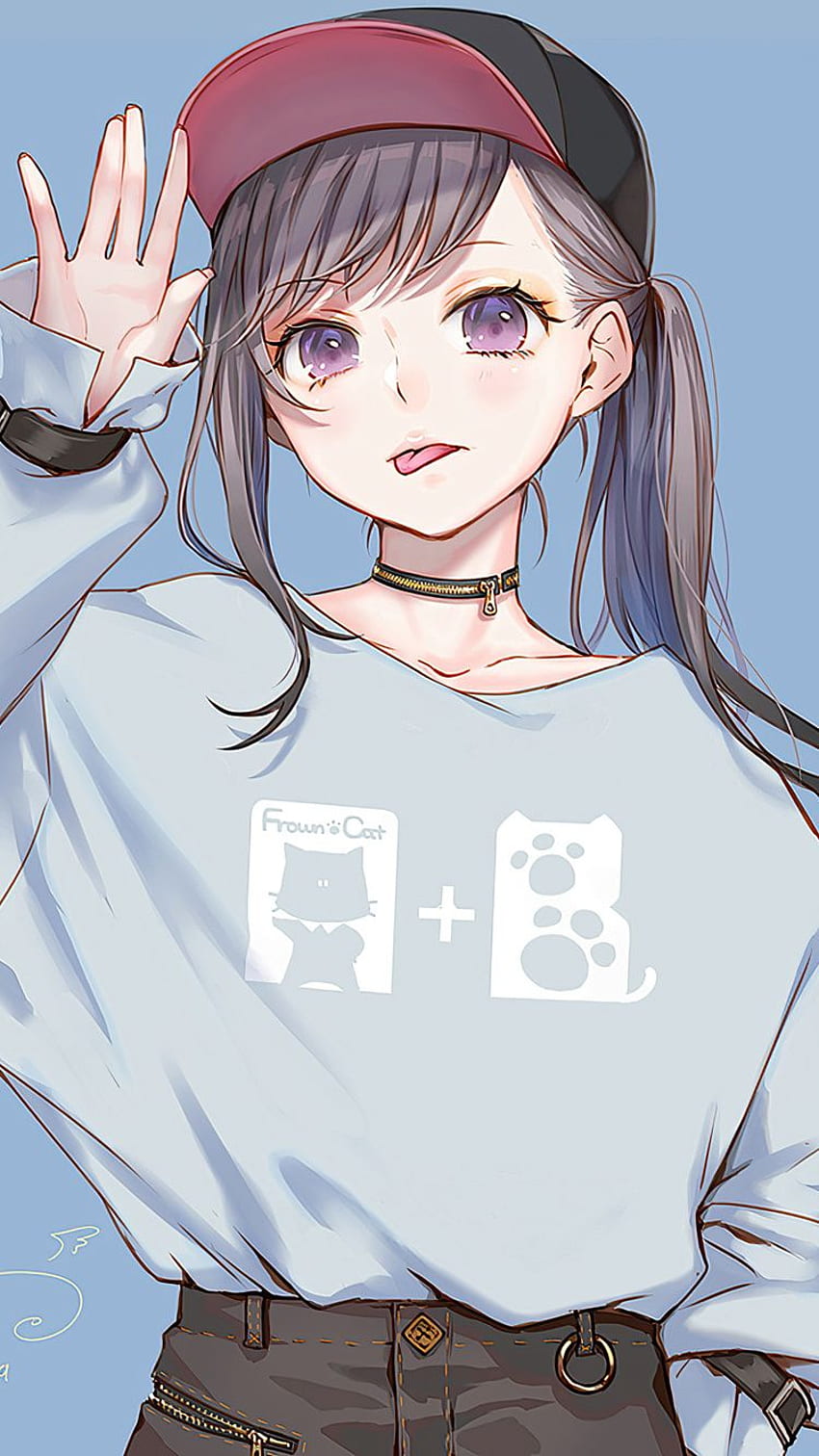 Bluza z kapturem Anime Girl iPhone — Anime, Swag Anime Tapeta na telefon HD