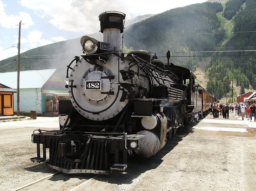Locomotora Durango Silverton, Silverton Colorado, Denver Río Grande, locomotora a vapor, tren fondo de pantalla