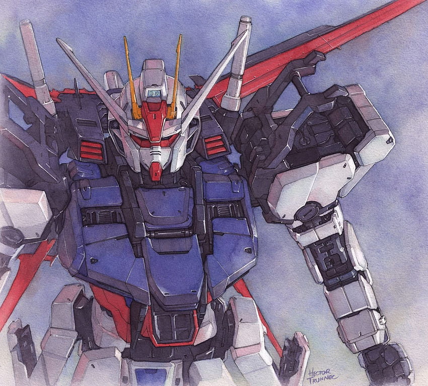 hectortrunnec. Strike gundam, Gundam art, Gundam HD wallpaper