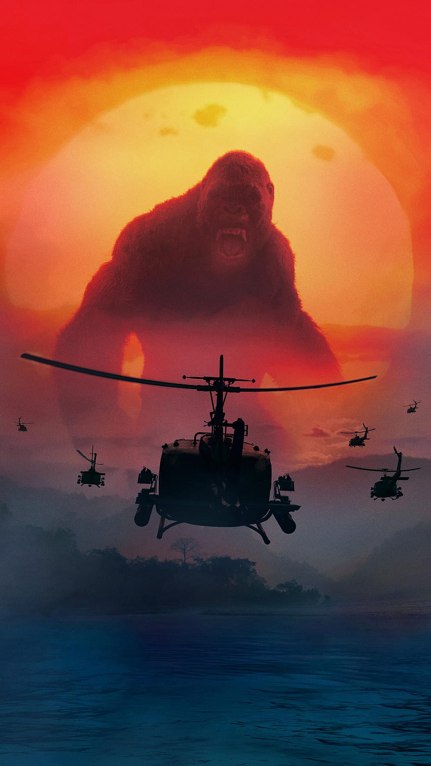 Kong : Skull Island (2022) film Fond d'écran de téléphone HD