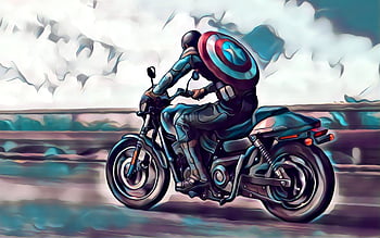 Captain america bike HD wallpaper Pxfuel