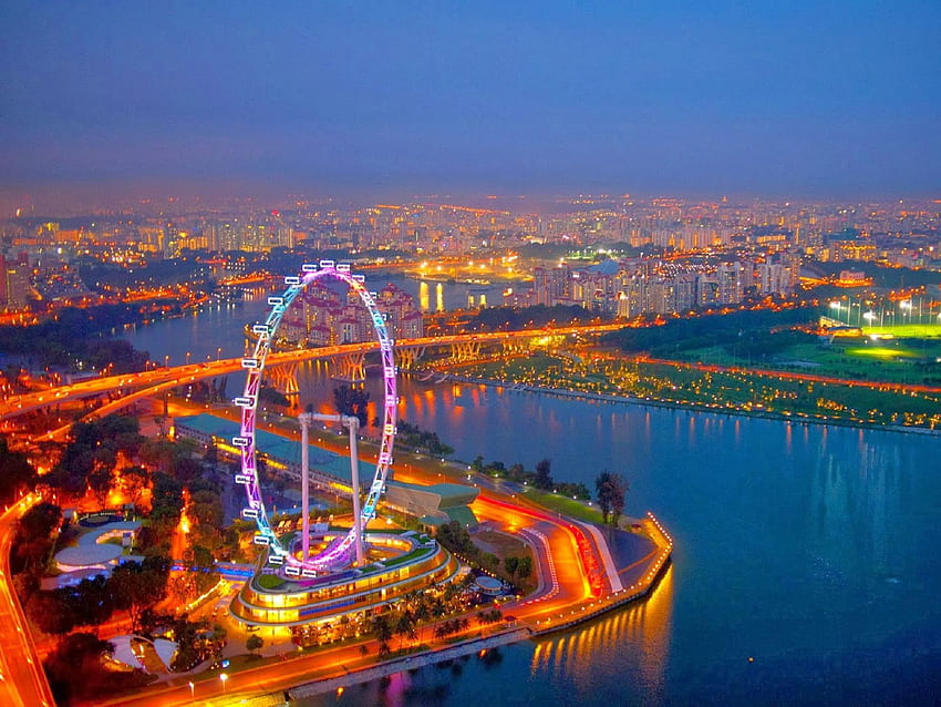 Singapore Flyer 17 Viaggi in Asia - Viaggi Sfondo HD