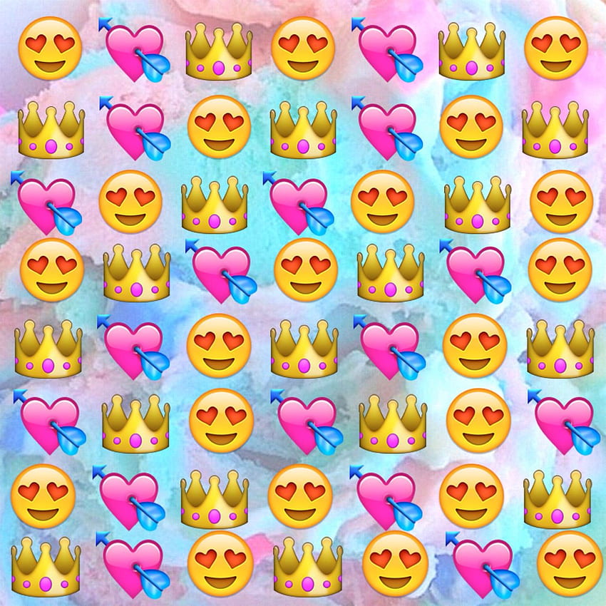Emoji, And Crown - Emoji We Heart - HD phone wallpaper | Pxfuel
