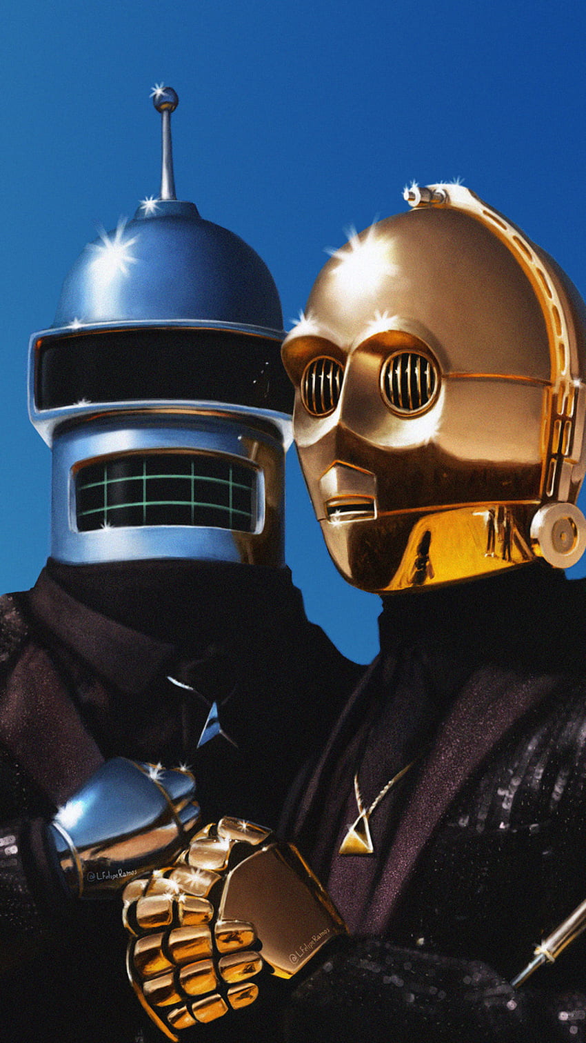 Daft Punk And C3PO iPhone 6, iPhone 6S, iPhone 7 , , Background, and HD phone wallpaper