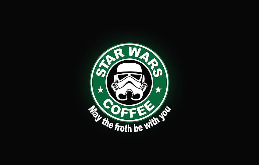 logo, kawa, gwiezdne wojny dla , sekcja разное -, Starbucks Logo Tapeta HD