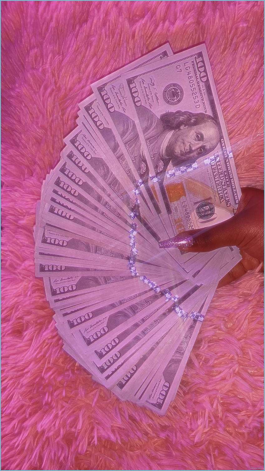 ピンクマネー - キラキラピンクマネー、お金をゲット HD電話の壁紙